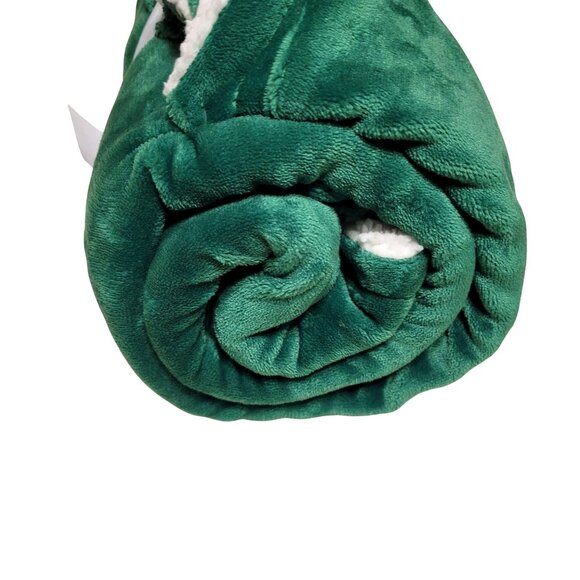 Joyland Plush Throw 50"x 60" Soft & Cozy Green Christmas Blanket Sherpa New Belk - Picture 5 of 6